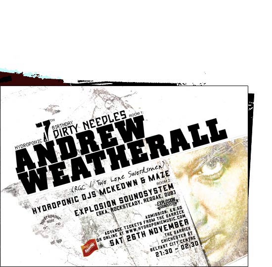 andrew weatherall flyer